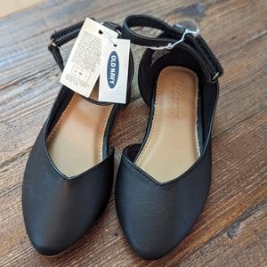 NWT Ballet Flats with Ankle Strap (Velcro)